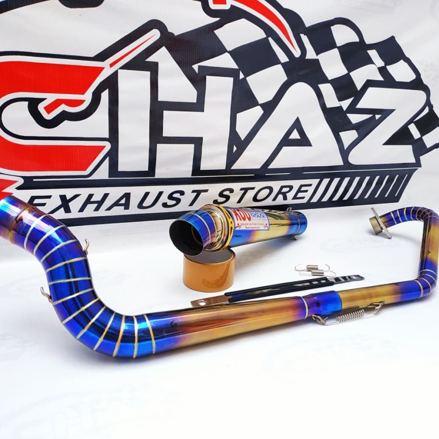 Kami Menjual Knalpot Motor Racing KOU MAHACHAI Vixion New - Vixion Old Twotone Full Stainless