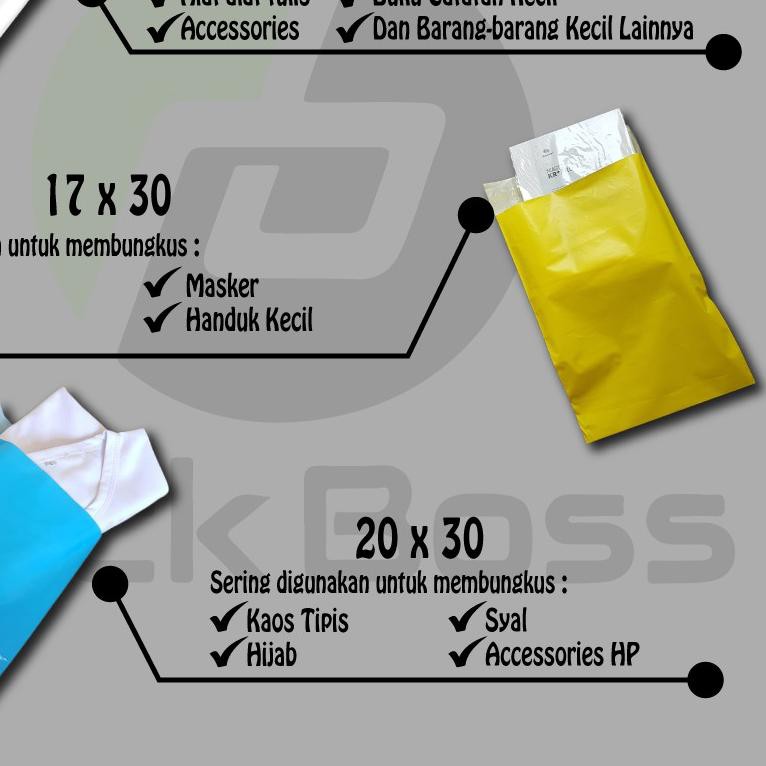 

♜ POLYMAILER PACKBOSS 40x55 HARGA ISI ±100 LEMBAR *KUALITAS BOSS, HARGA JOSS* LANGSUNG PABRIK ☁