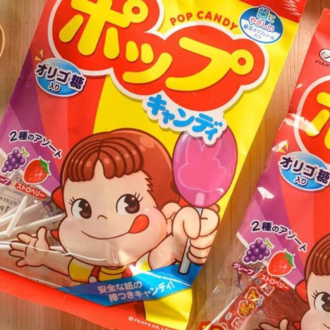 

FUJIYA PEKO CHAN JAPAN POP FRUIT CANDY PERMEN LOLLIPOP BUAH JEPANG