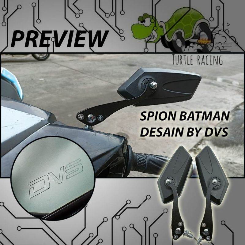 Spion Koso Hitam Full Cnc Universal Nmax Aerox Pcx Lexi Ninja Vixion Satria Fu Beat Vario Scoopy Mio
