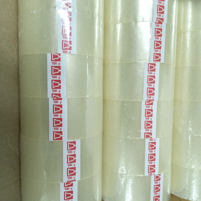

Buruan Lakban Bening/Coklat Kualitas Premium 48Mm/100Yard Full / 1Slop 6Roll Hemat