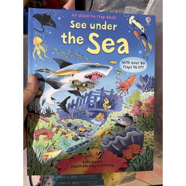 USBORNE buku anak LIFT THE FLAP SIZE BESAR BEST SELLER seasons weather abc germs demolition kontruksi body works grammar usborne pop up-See under the sea