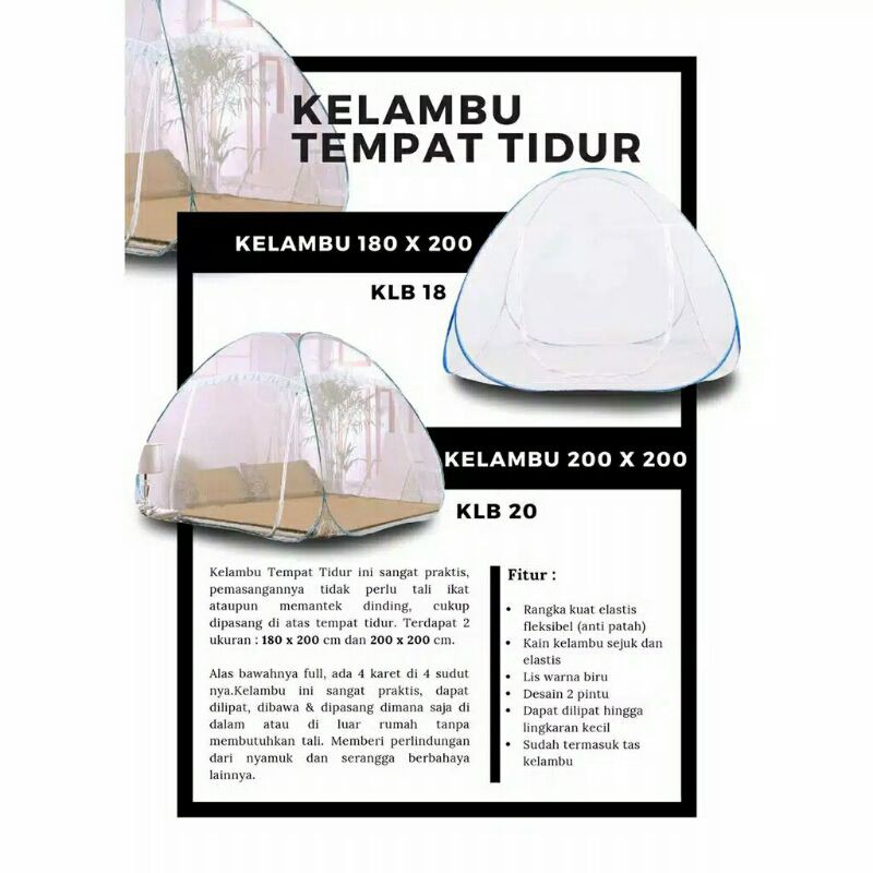kelambu tenda super jumbo / kelambu tenda ori berkualiatas