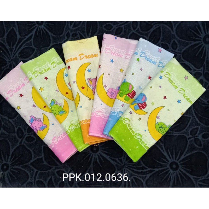 6PCS bedong bayi / popok bayi / kain lampin bayi motif ukuran 110×90cm , 120×90cm