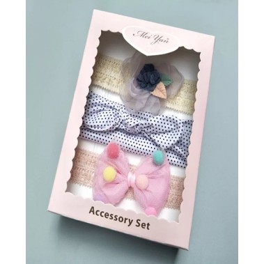 [1KG 15PCS] ❤ LBS  ❤ Set Bandana Bayi Dengan Model Ikatan Pita Bervariasi Box-B.8