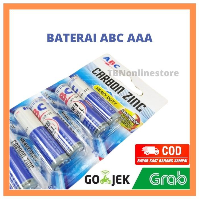 Jual Baterai Abc Biru Aaa A R Carbonzinc Batrai Volt Shopee