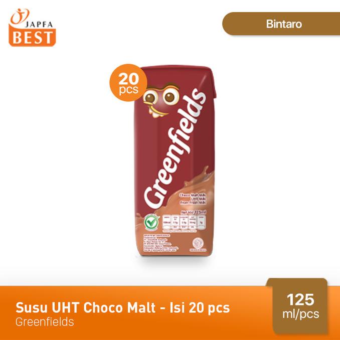 

(BISA COD) Susu UHT Choco Malt Greenfields 125 ml - Isi 20 pcs SPECIAL Kode 874