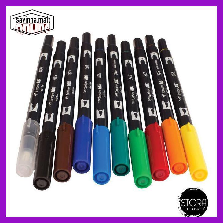 

U0Uo879- Tombow Dual Brush Pen Set 10 - Primary Palette Y7Ry688-
