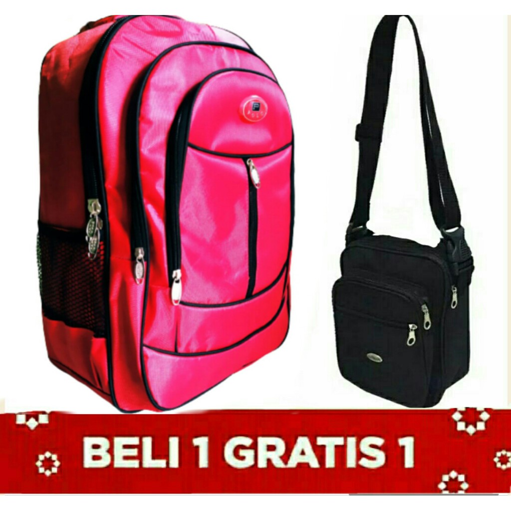 BIRTHDAY SALE BEST SELLER!! RANSEL PRIA POLO DIMANNE PARASUT 52333 LoKAL  Backpack Pria Wanita Kuat