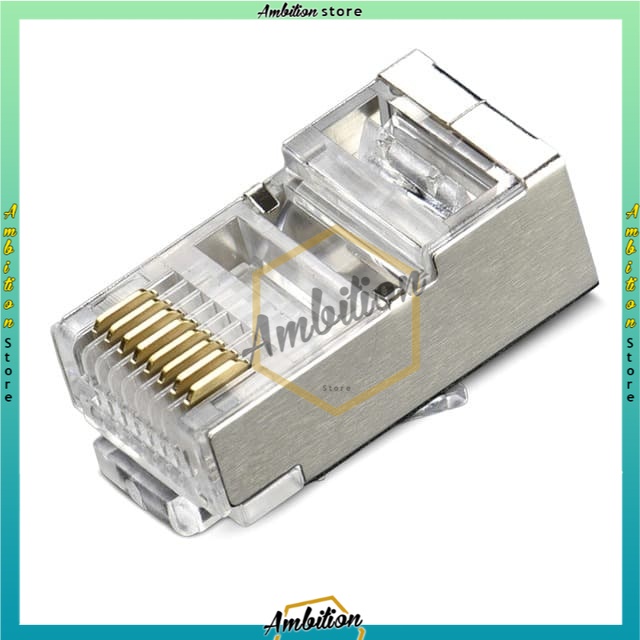 NEW!! Konektor RJ45 CAT6 Connector Original BISA Pilih 50pcs / 100pcs