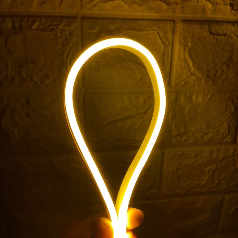 LED alis eagle eyes drl motor led alis motor mobil warna 12volt model pipih bukan bulat Panjang 30 Cm-Kuning