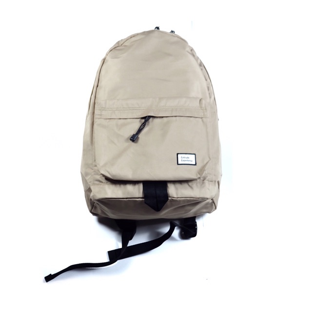 Bagpack cream mono extrude bali ~ tas ransel pria tas gendong