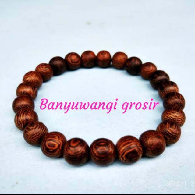 Gelang kayu galih Johar 8 mm
