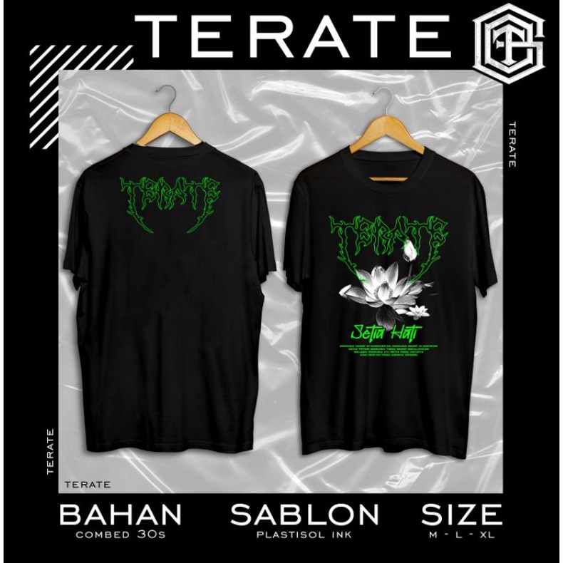 KAOS PSHT TERATE WARNA HIJAU STABILO SABLON PLASTISOL INK