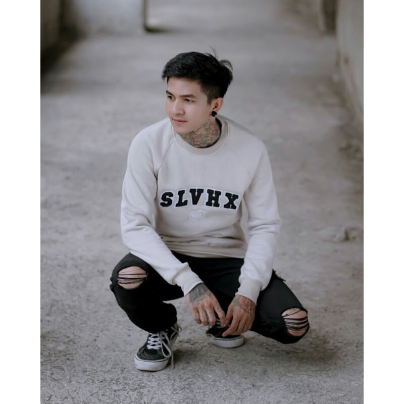 Crewneck Salviohexia Bordir Crewneck Salvio Hexia Crewneck Slvhx Twotone