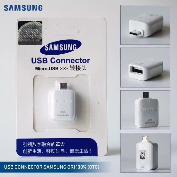 Samsung OTG Adapter USB Type-A To USB Micro OTG Adapter Samsung S7J5 J2 Prime J8 J6 J4 Original 100%