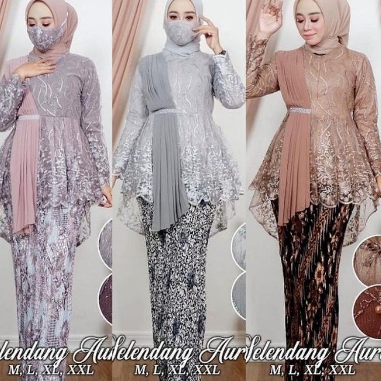 Harga TERMURAAH.. Selendang Aurel > Setelan Kebaya Burkat / Kebaya Tunik / Kebaya Remaja / Kebaya Mo