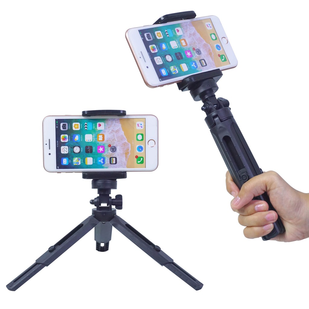 Tripod Support Plastik Tahan Air Handphone Mini Extendable Aksesoris Free Phone Holder Universal