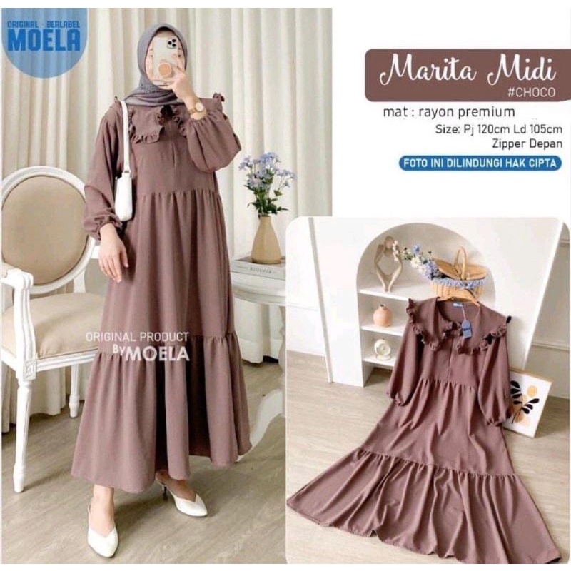 MARITA MIDI DRESS RAYON / MARITA DRESS