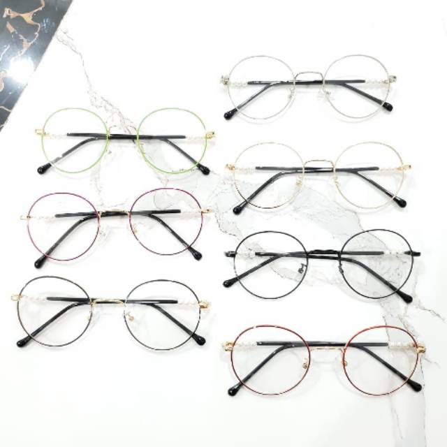 Kacamata frame kacamata model bulat kekinian