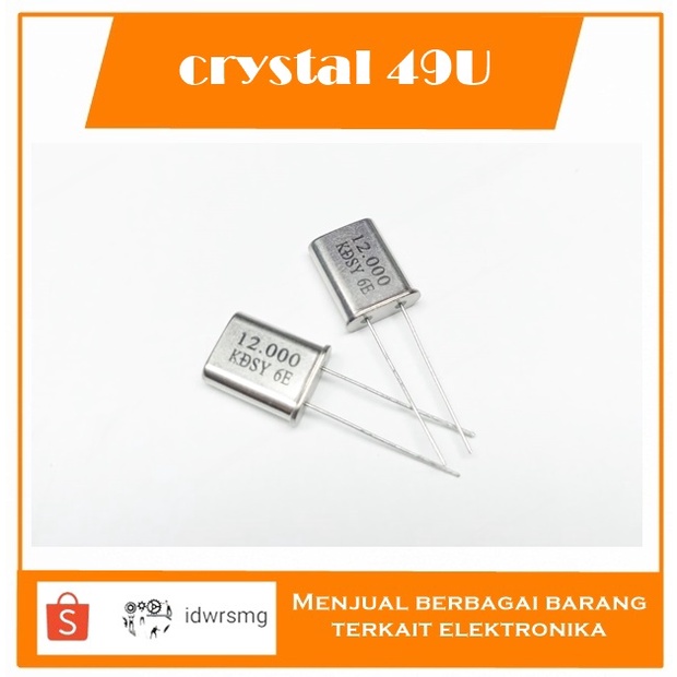 Crystal 49U 12.000Mhz 12,000Mhz 12Mhz 12 mhz 12 MHZ 12MHZ 12.000 MHz