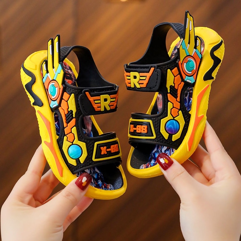 PROMO 12.12 PUNCAK Okaybaby B119 Sandal Robot Transformers Anak Laki-laki Termurah Sepatu Sendal Gunung Sport Import Fashion Terbaru Kekinian