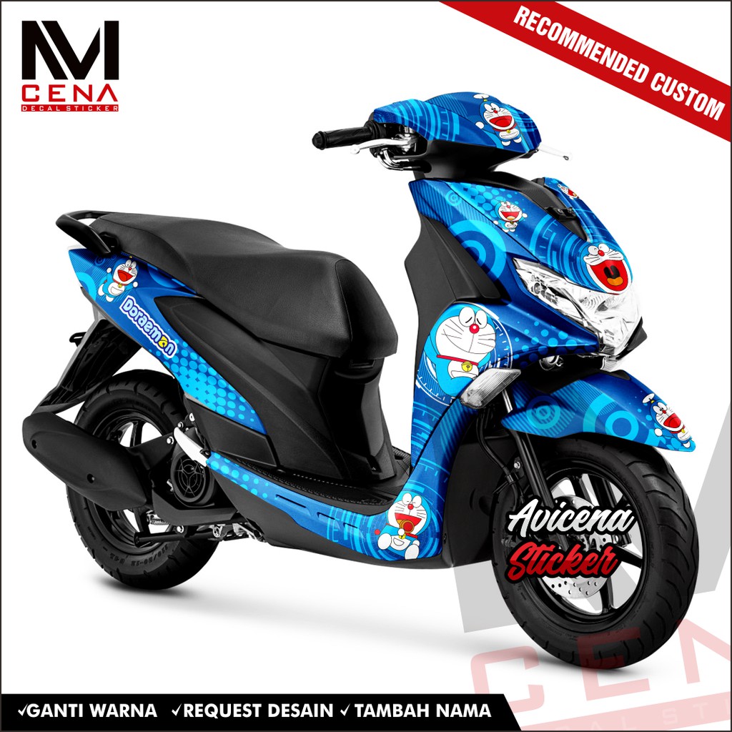 Sticker Decal Yamaha Freego Decal Sticker Freego Sticker Striping Decal Freego Full Body doraemon