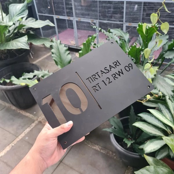 Nomor Rumah Acrylic Alamat / Alamat Cafe Cantik / Premium / Custom