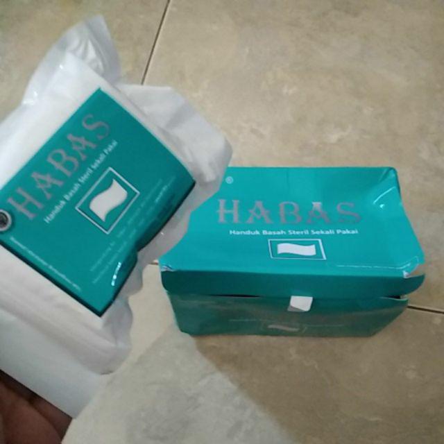 Handuk Basah Sekali Pakai Habas Fresh Steril Anti Bakteri