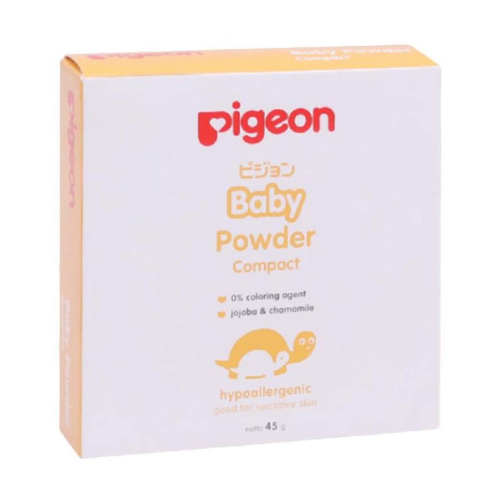 Pigeon Baby Powder Compact Hypoallergenic 45gr - Bedak Padat Bayi