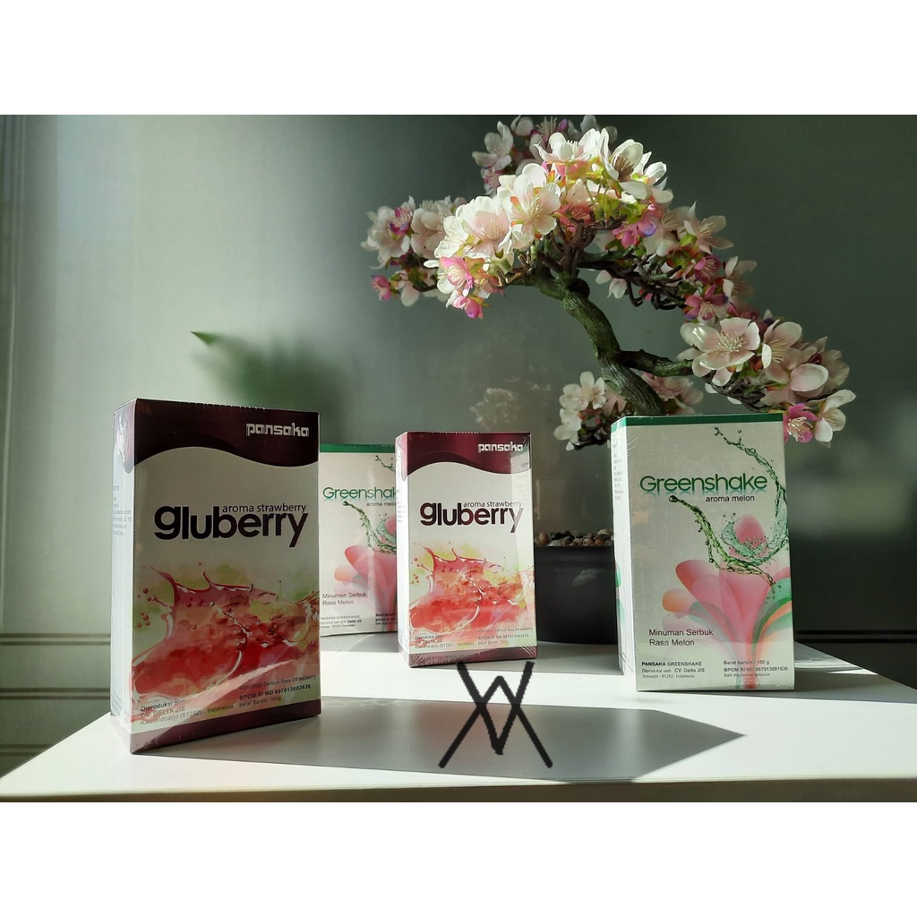 Pansaka Gluberry & Greenshake Collagen Drink - Original & Halal
