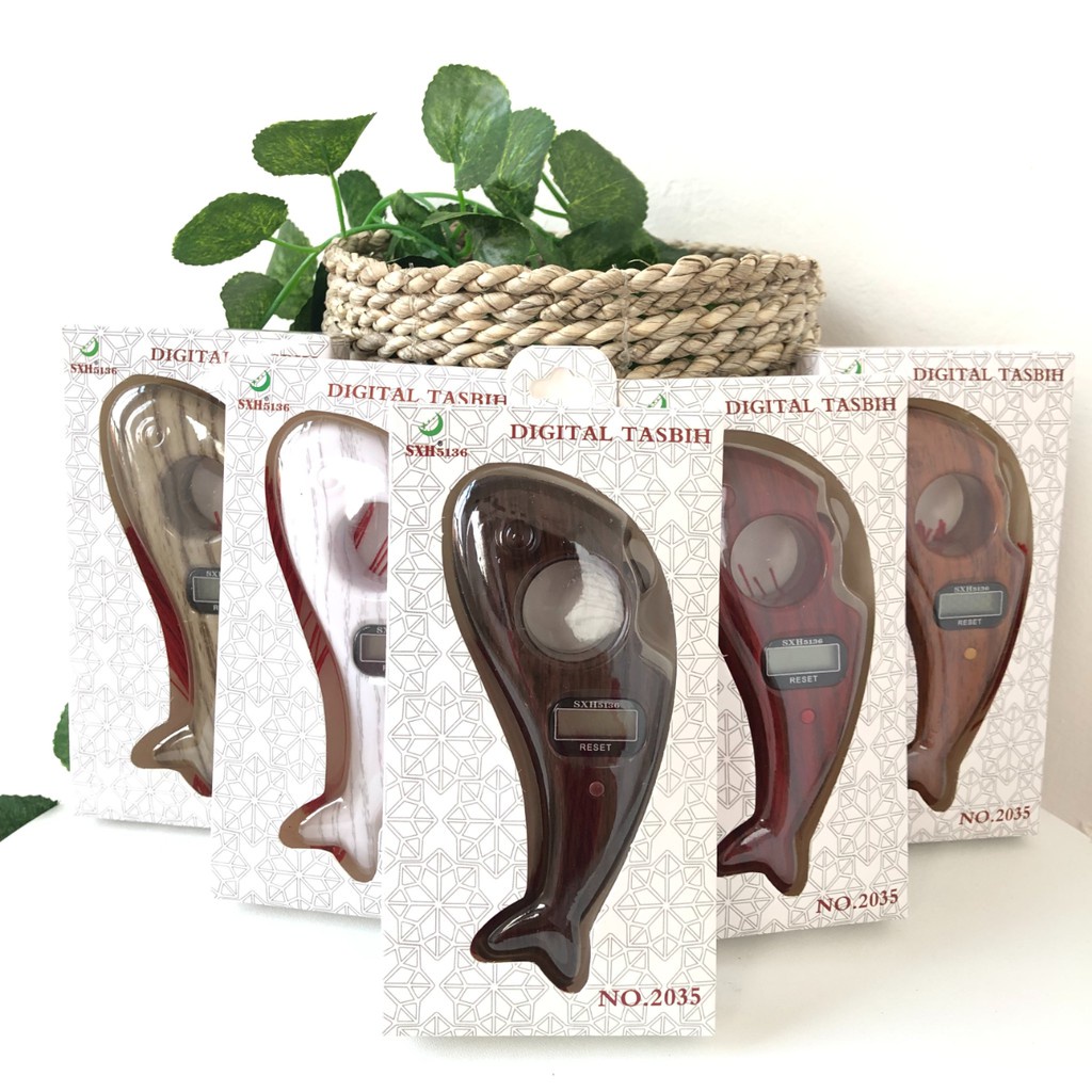Tasbih Digital Muslim Motif Ikan Ukuran 12cm