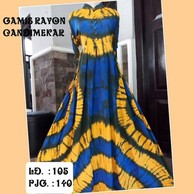 Gamis rayon candi mekar