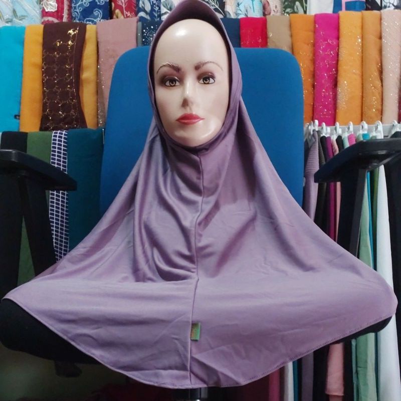 Jilbab Instan Oval  asri collection81-Unggu lavender