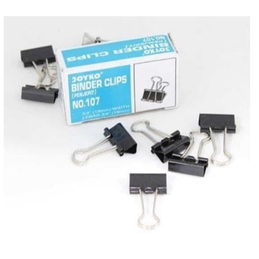 

yun//clip //Binder Clip No. 107 Joyko / Klip / Penjepit Kertas//2022//siper murah