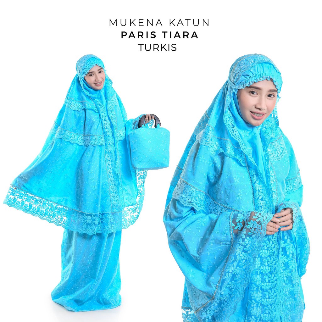 Mukena Dewasa Katun Paris Tiara