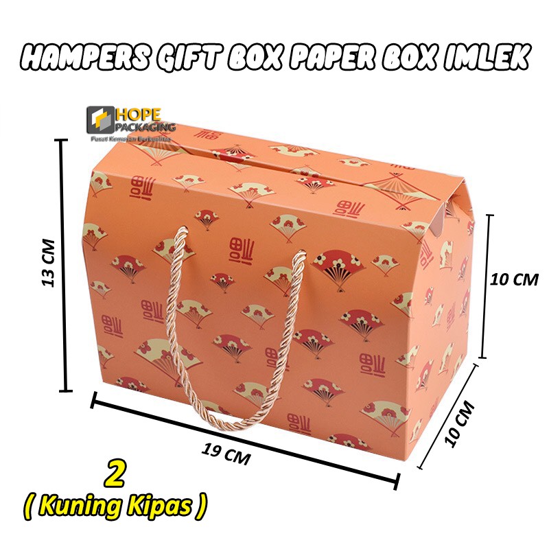 [ 3 PCS ] Sale Murah Hampers Gift Box Paper Lebaran / idul fitri Bungkus Kacang Buah Kue mubarak Kranjang Cola Motif cerry zig zag
