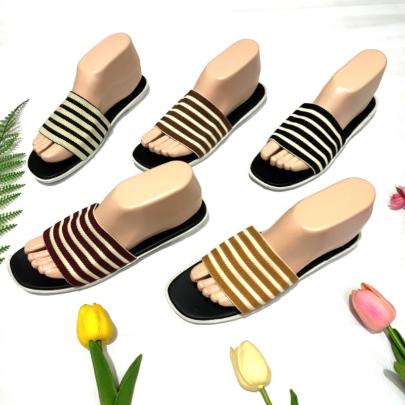 sandal wanita selop rajut  Felonie WL 01. turki import terbaru murah.