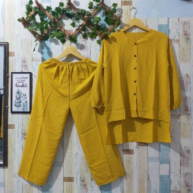LD 110 SETCEL RAYON TWILL/ONE SET ANDIN/ SETCEL ANDIN-Andin st kuning