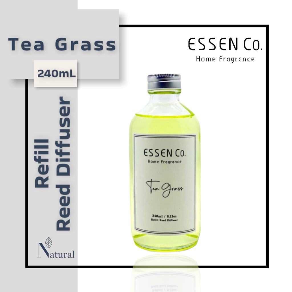 Essen Co Reed Diffuser Aromatherapy Tea Grass Pengharum Pewangi Ruangan Aromaterapi Refill