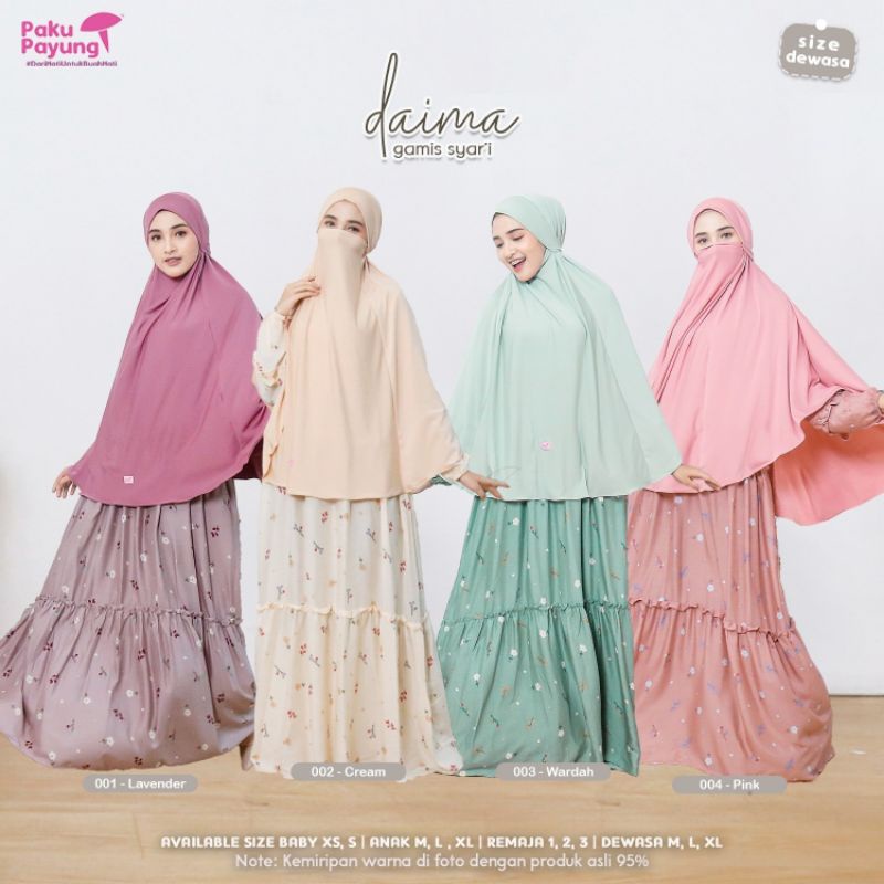 Gamis Ibu dan Anak Daima by Paku Payung