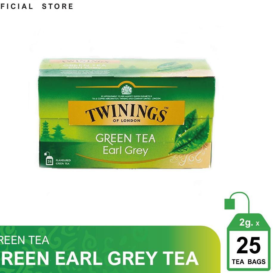 

[PREMIUM PRODUCT] Twinings Teh Hijau Celup Green Earl Grey Tea 25x1.6gr