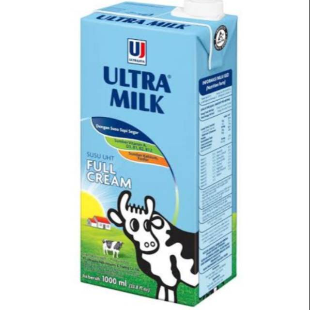 

Susu UHT Ultra Milk Full Cream 1liter