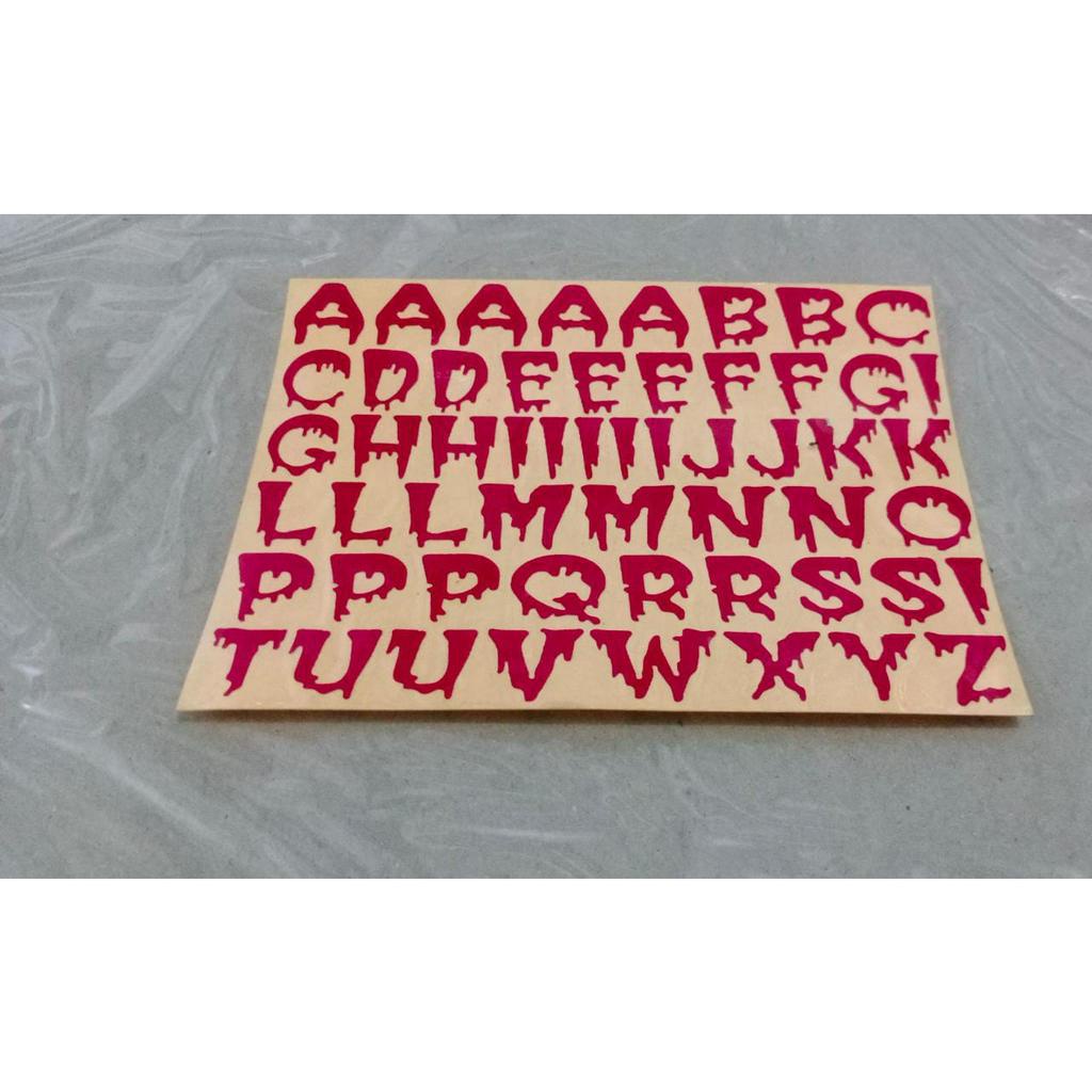 

STIKER KECIL CUTTING HURUF ABJAD FONT SPOOKY