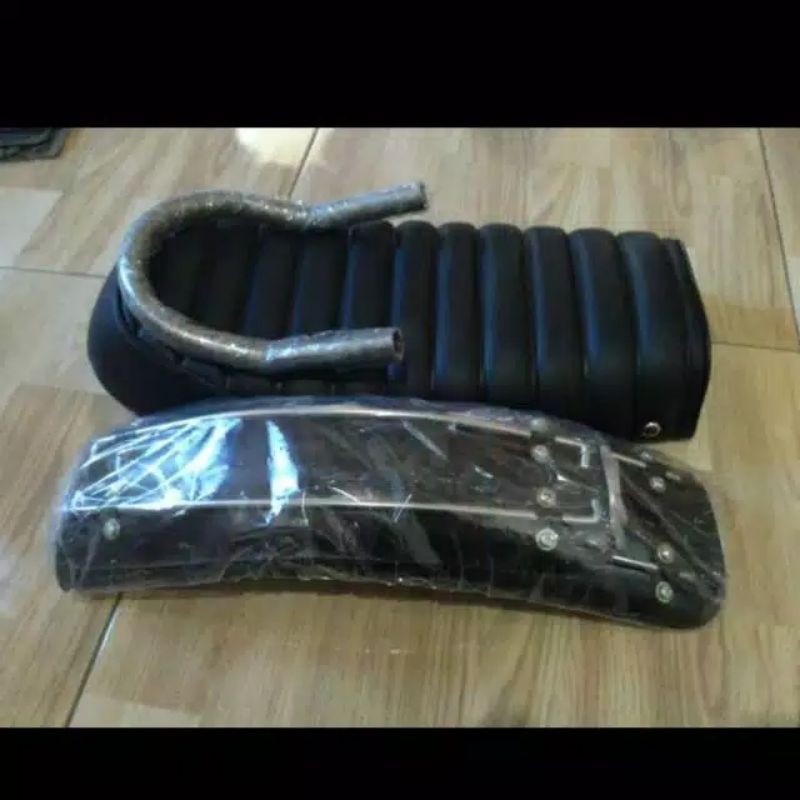 Jok Japstyle Behel U Belakang Spakbor Japstyle Lis Hitam Caferacer Terlaris