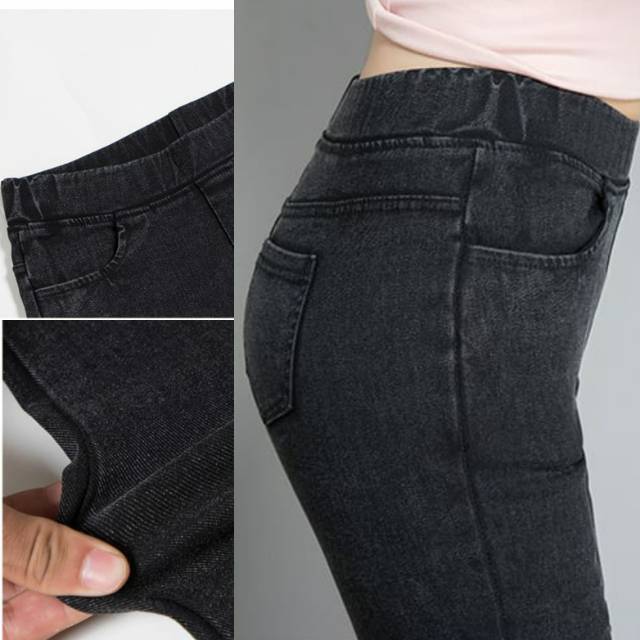 celana Jeans Wanita  Musim Dingin / Long John Thermal jenas 06