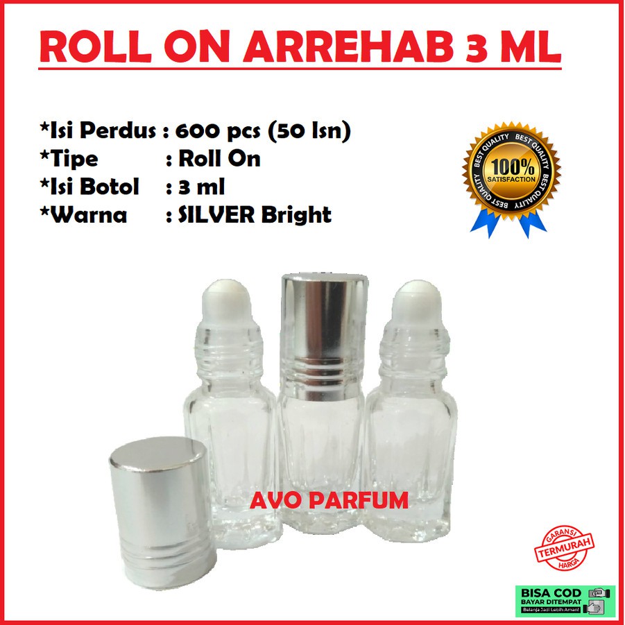 botol parfum roll on al rehab arrehab 3 ml 1 dus