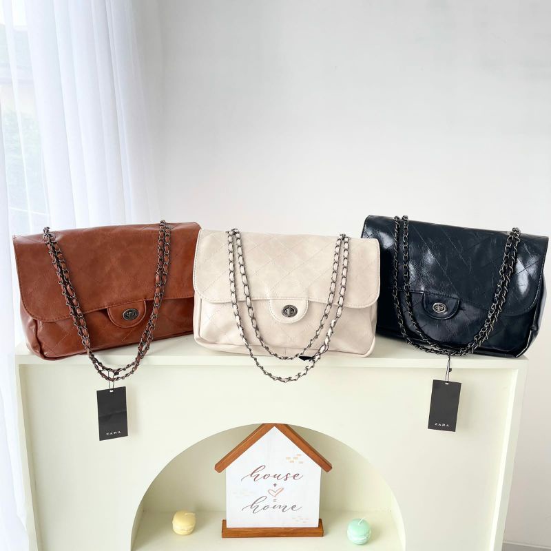 Tas Zara 711 Selempang Wanita Sling Bag Tali Rantai
