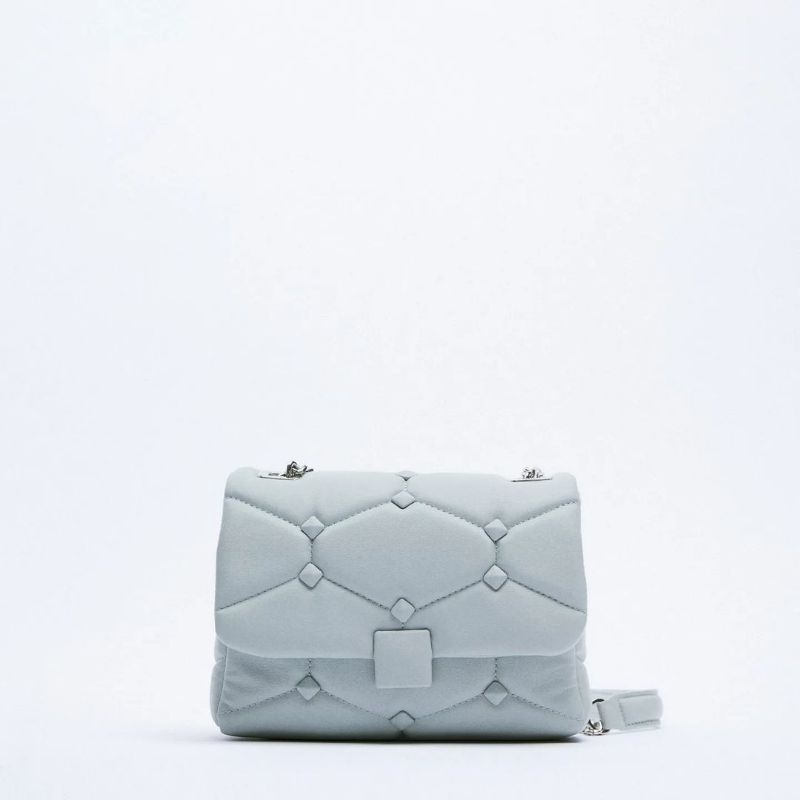 ZRA QUILTED STUDDED CROSSBODY BAG