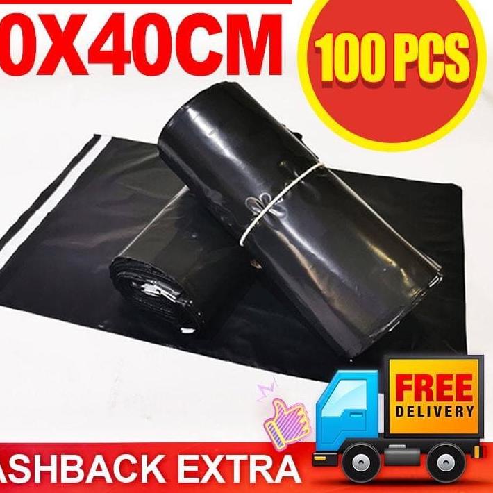

❇ RM - Plastik PE / 20x40 cm (100pcs) Polymailer Plastik Packing Kemasan Olshop Tebal ☏